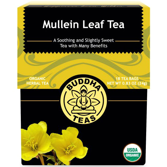 Organic Mullein Leaf Tea, 18 Tea Bags, Buddha Teas