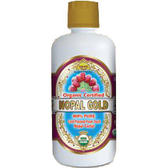 Organic Nopal Gold, 100% Pure Nopal Juice, 32 oz, Dynamic Health Labs