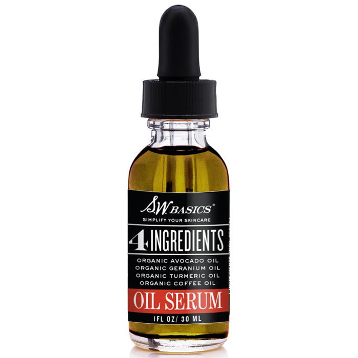 Organic Oil Serum, 4 Ingredients Face Serum, 1 oz, S.W. Basics