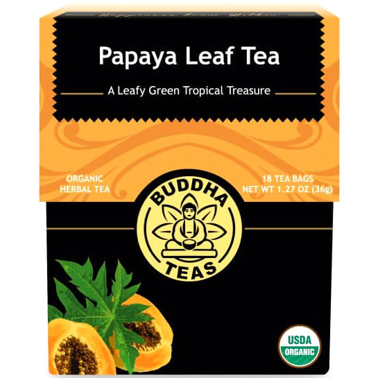 Organic Papaya Leaf Tea, 18 Tea Bags, Buddha Teas