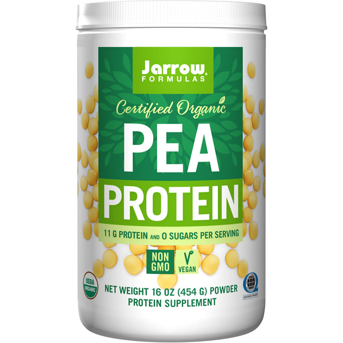 Organic Pea Protein Powder, 16 oz (454 g), Jarrow Formulas