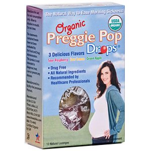 Organic Preggie Pop Drops Variety, Morning Sickness Remedy, 12 Pieces, Three Lollies LLC