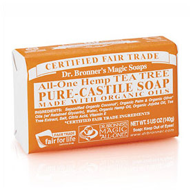 Dr. Bronner's Magic Soaps Organic Pure Castile Bar Soap Tea Tree 5 oz from Dr. Bronner's Magic Soaps