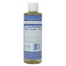 Dr. Bronner's Magic Soaps Organic Pure Castile Liquid Soap Peppermint 8 oz from Dr. Bronner's Magic Soaps