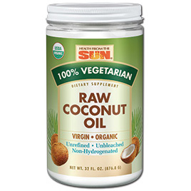 Health From The Sun Coconut Oil Organic Raw 32Ounce