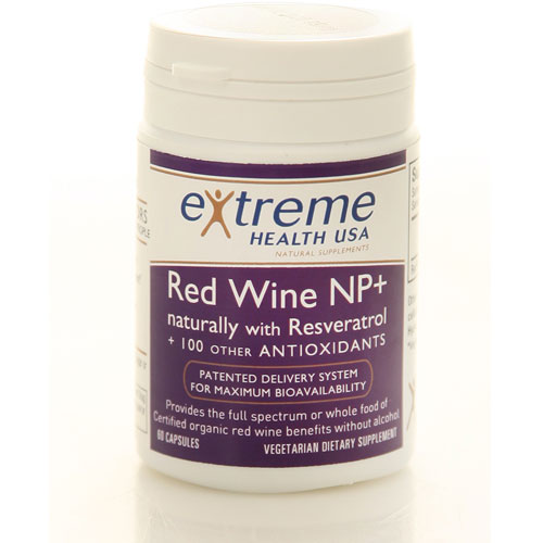 Extreme Health USA Organic Red Wine NP+ with Resveratrol, 60 Vegetarian Capsules, Extreme Health USA