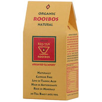 African Red Tea Imports Organic Rooibos Tea Natural, Caffeine Free, 40 Tea Bags, African Red Tea Imports