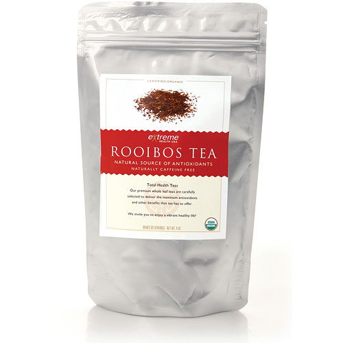 Organic Rooibos Tea Loose Leaf, 4 oz, Extreme Health USA