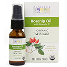 Organic Rosehip Oil (In Box), Skin Care Oil, 1 oz, Aura Cacia