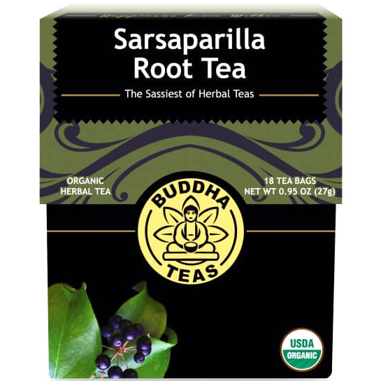 Organic Sarsaparilla Root Tea, 18 Tea Bags, Buddha Teas