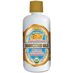 Organic Sea Buckthorn Gold, 100% Pure Sea Buckthorn Juice, 32 oz, Dynamic Health Labs