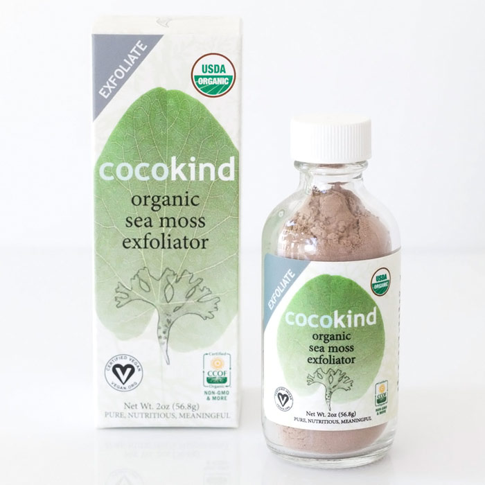 Organic Sea Moss Exfoliator, 2 oz, Cocokind Coconut Oil Skincare