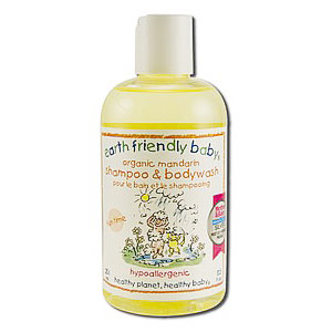 Earth Friendly Baby Organic Shampoo & Bodywash - Funtime Mandarin, 8.5 oz, Earth Friendly Baby
