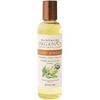 Organic Skin Care Oil Sweet Almond Oil 4 fl oz from Aura Cacia Organic