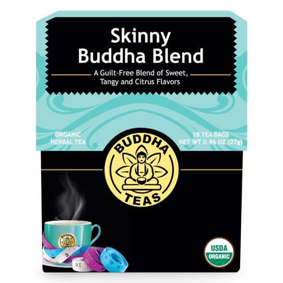 Organic Skinny Buddha Blend, 18 Tea Bags, Buddha Teas