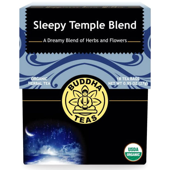 Organic Sleepy Temple Blend Tea, 18 Tea Bags, Buddha Teas