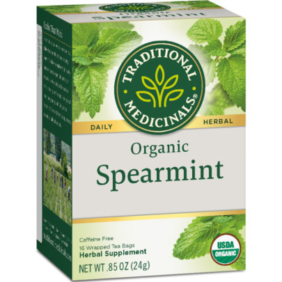 Organic Spearmint Tea 16 bags, Traditional Medicinals Teas