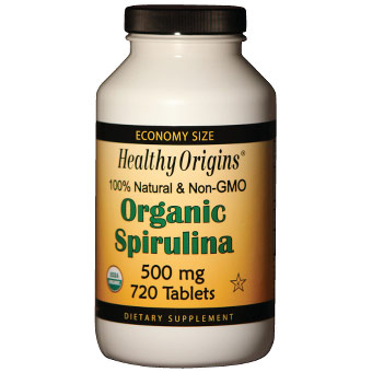 Organic Spirulina 500 mg, 720 Tablets, Healthy Origins