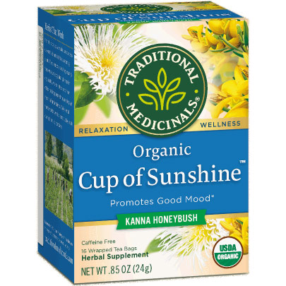 Organic Tea Cup of Sunshine, 16 Tea Bags, Traditional Medicinals Teas