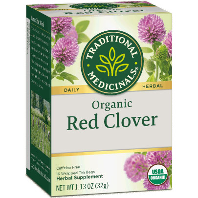 Organic Red Clover Tea, 16 Tea Bags, Traditional Medicinals Teas
