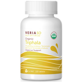 Veria SO Self Optimize Organic Triphala, Digestive Support, 120 Tablets, Veria
