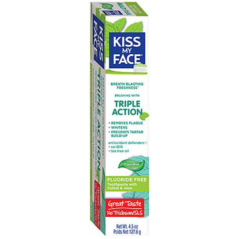 Kiss My Face Organic Aloe Vera Triple Action Toothpaste 3.4 oz, from Kiss My Face