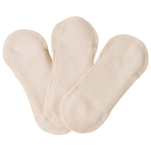 GladRags Organic Undyed Cotton Pantyliner, 3 Pack, GladRags