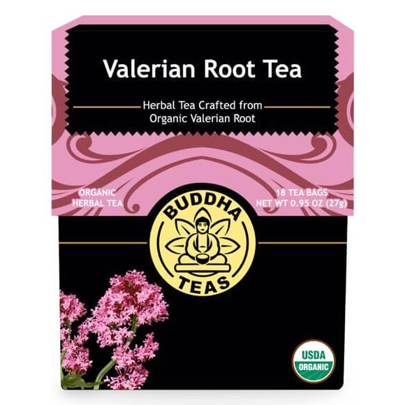Organic Valerian Root Tea, 18 Tea Bags x 6 Box, Buddha Teas
