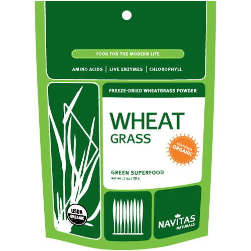 Organic Freeze-Dried Wheat Grass Powder, 1 oz, Navitas Naturals