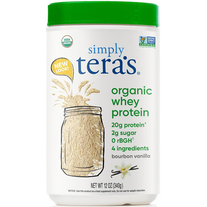 Organic Whey Protein - Bourbon Vanilla, 12 oz, Teras Whey