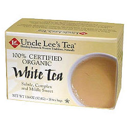Uncle Lee's Tea Organic White Tea, 18 Tea Bags, Uncle Lee's Tea