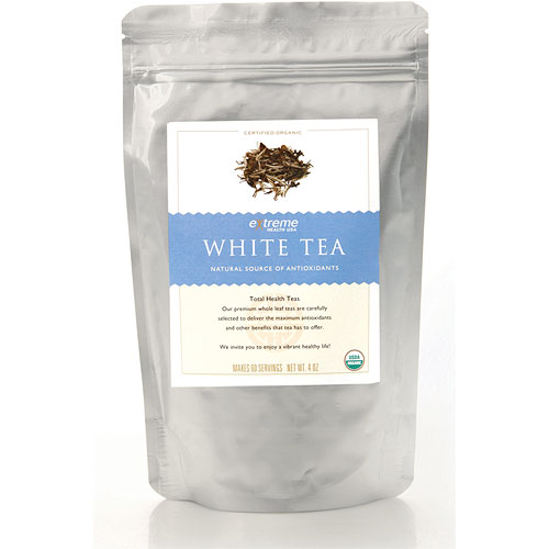 Organic White Tea Loose Leaf, 4 oz, Extreme Health USA