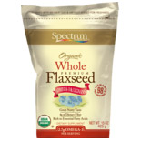 Organic Whole Premium Flaxseed, 15 oz, Spectrum Essentials