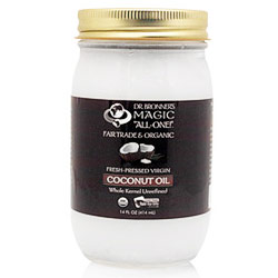 Frontier Natural Products Co-op 224461 Dr. Bronners Magic Soaps Certified Fair Trade &amp; Organic Whole Kernel Coconut Oil 12 14 fl. oz. jars