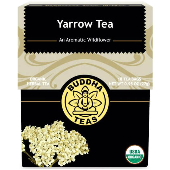 Organic Yarrow Tea, 18 Tea Bags, Buddha Teas