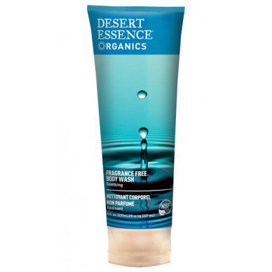 Organics Body Wash Unscented, 8 oz, Desert Essence
