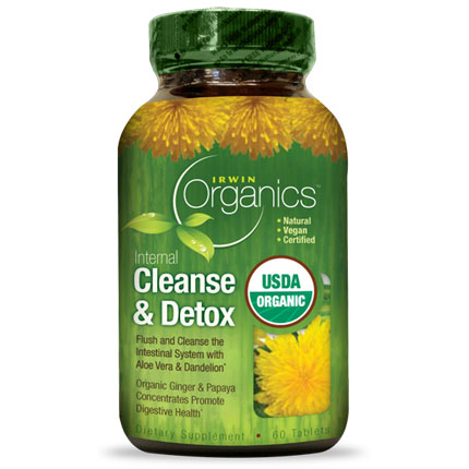 Organics Internal Cleanse & Detox, 60 Tablets, Irwin Naturals