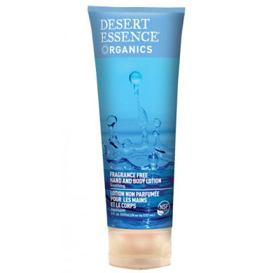 Desert Essence Organics Unscented Hand & Body Lotion, 8 oz, Desert Essence