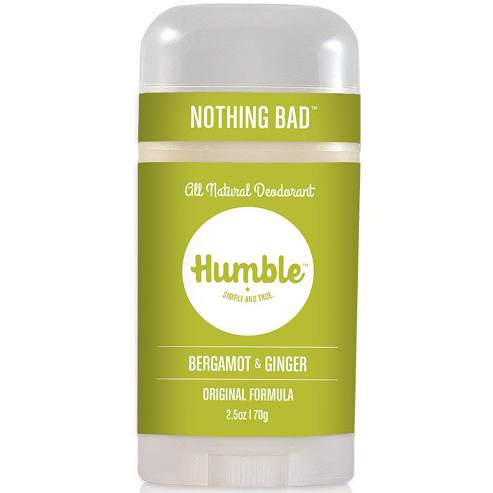 Original Formula Natural Deodorant, Bergamot & Ginger, 2.5 oz, Humble Brands