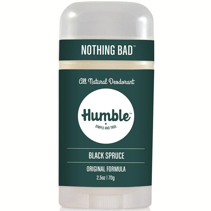 Original Formula Natural Deodorant, Black Spruce, 2.5 oz, Humble Brands