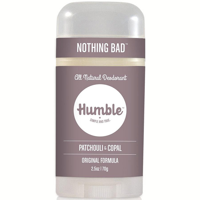 Original Formula Natural Deodorant, Patchouli & Copal, 2.5 oz, Humble Brands