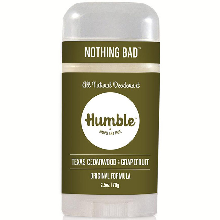 Original Formula Natural Deodorant, Texas Cedarwood & Grapefruit, 2.5 oz, Humble Brands