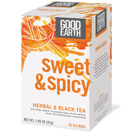 Original Herbal & Black Tea, Sweet & Spicy, 18 Tea Bags, Good Earth Tea