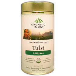 Original Tulsi Tea, Loose Leaf in Canister, 3.5 oz, Organic India