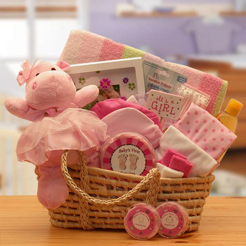 Elegant Gift Baskets Online Our Precious Baby New Baby Carrier, Pink, Elegant Gift Baskets Online