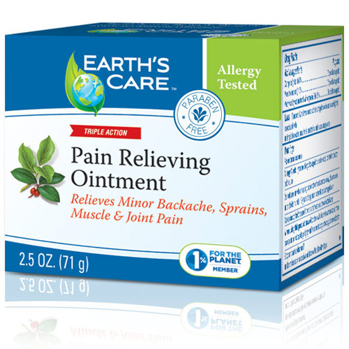 Pain Relieving Ointment, 2.5 oz, Earths Care