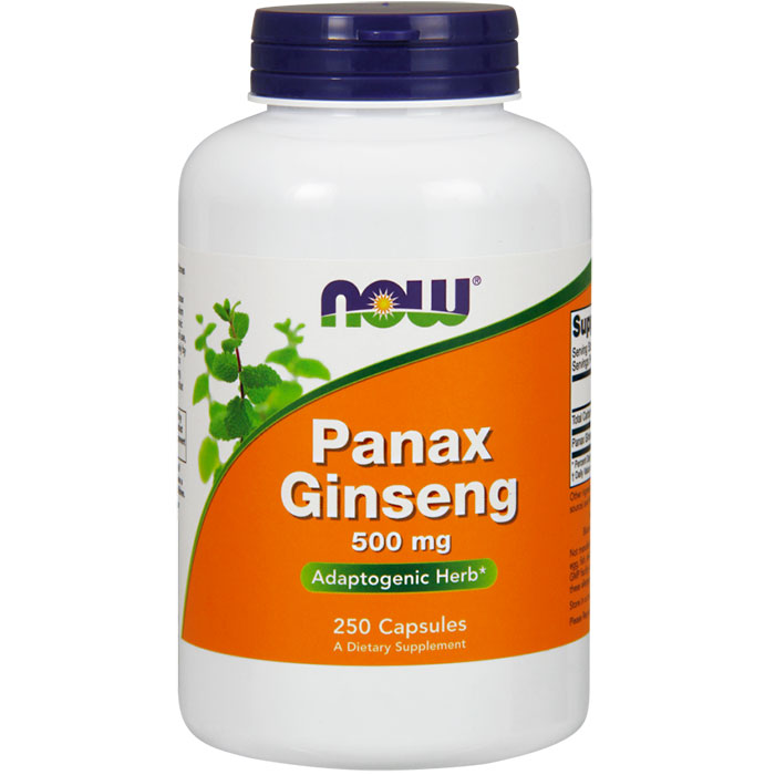 Panax Ginseng 500 mg, Value Size, 250 Capsules, NOW Foods