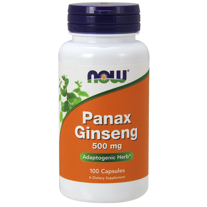 Panax Ginseng 500 mg, 100 Capsules, NOW Foods
