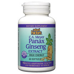 Panax Ginseng Extract C.A.Meyer 60 Softgels, Natural Factors