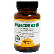 Country Life Pancreatin Super Strength 50 Tablets, Country Life